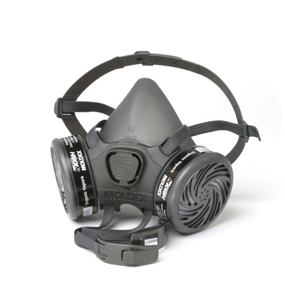 RESPIRADOR MEDIA CARA EN SILICONA SERIE 7800, PARA FILTROS TIPO BAYONETA. TALLA M (No incluye filtros)
