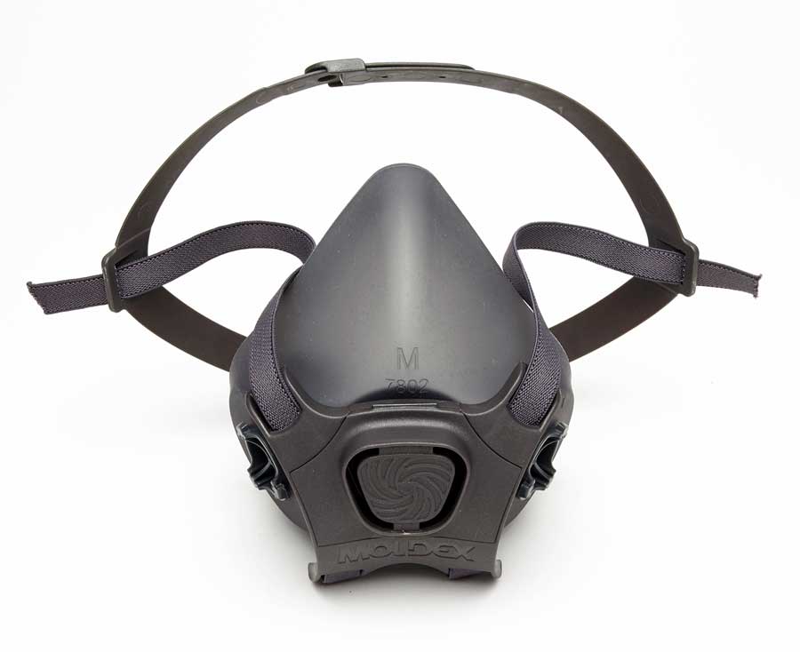 RESPIRADOR MEDIA CARA EN SILICONA SERIE 7800, PARA FILTROS TIPO BAYONETA. TALLA M (No incluye filtros)