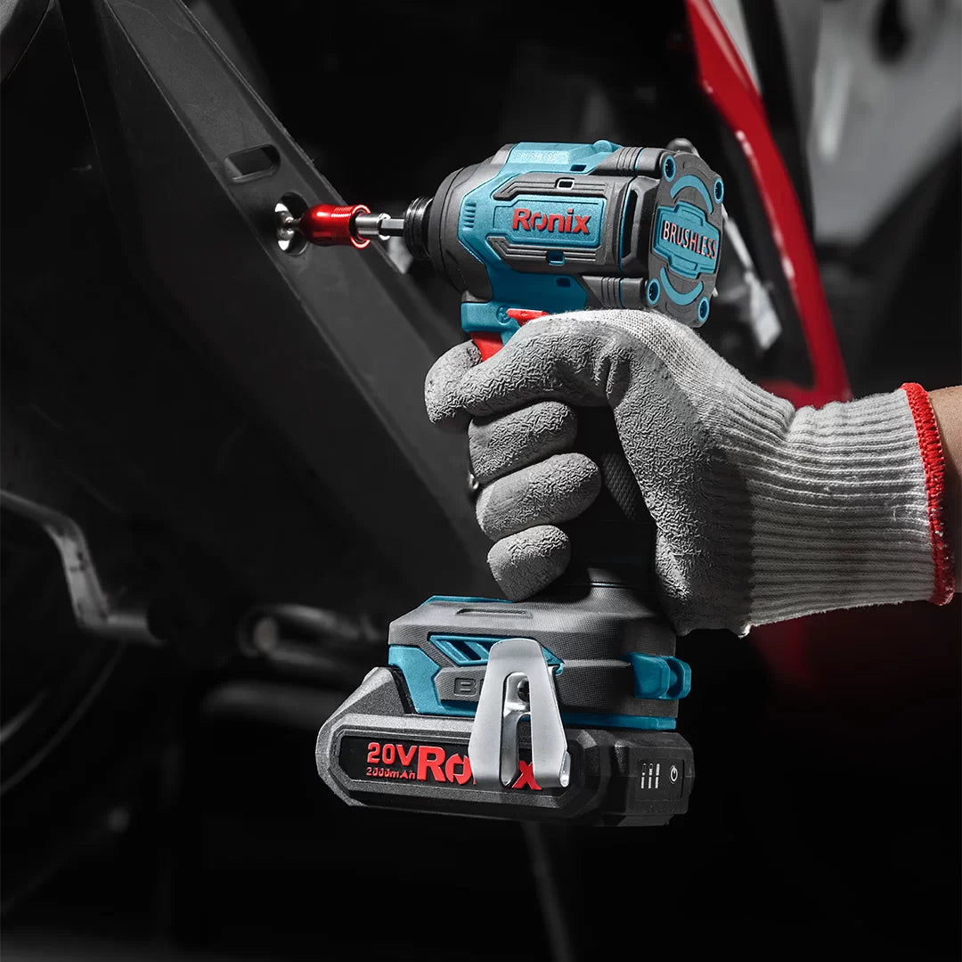 KIT ATORNILLADOR DE 1/4" 2 BATERIAS (20V/2.0Ah) Y CARGADOR