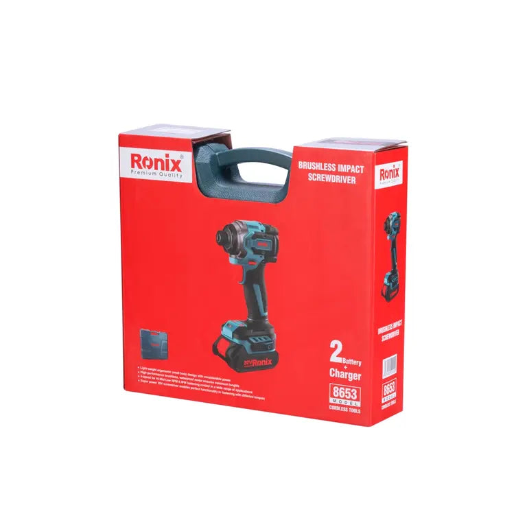 KIT ATORNILLADOR DE 1/4" 2 BATERIAS (20V/2.0Ah) Y CARGADOR