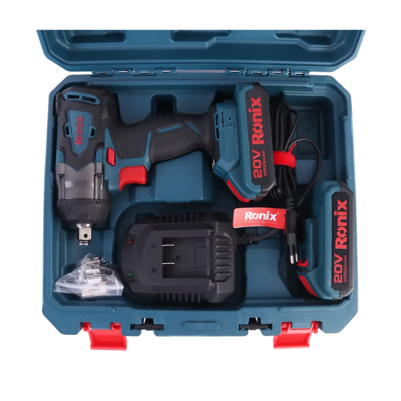 KIT LLAVE DE IMPACTO INALAMBRICA DE 1/2"