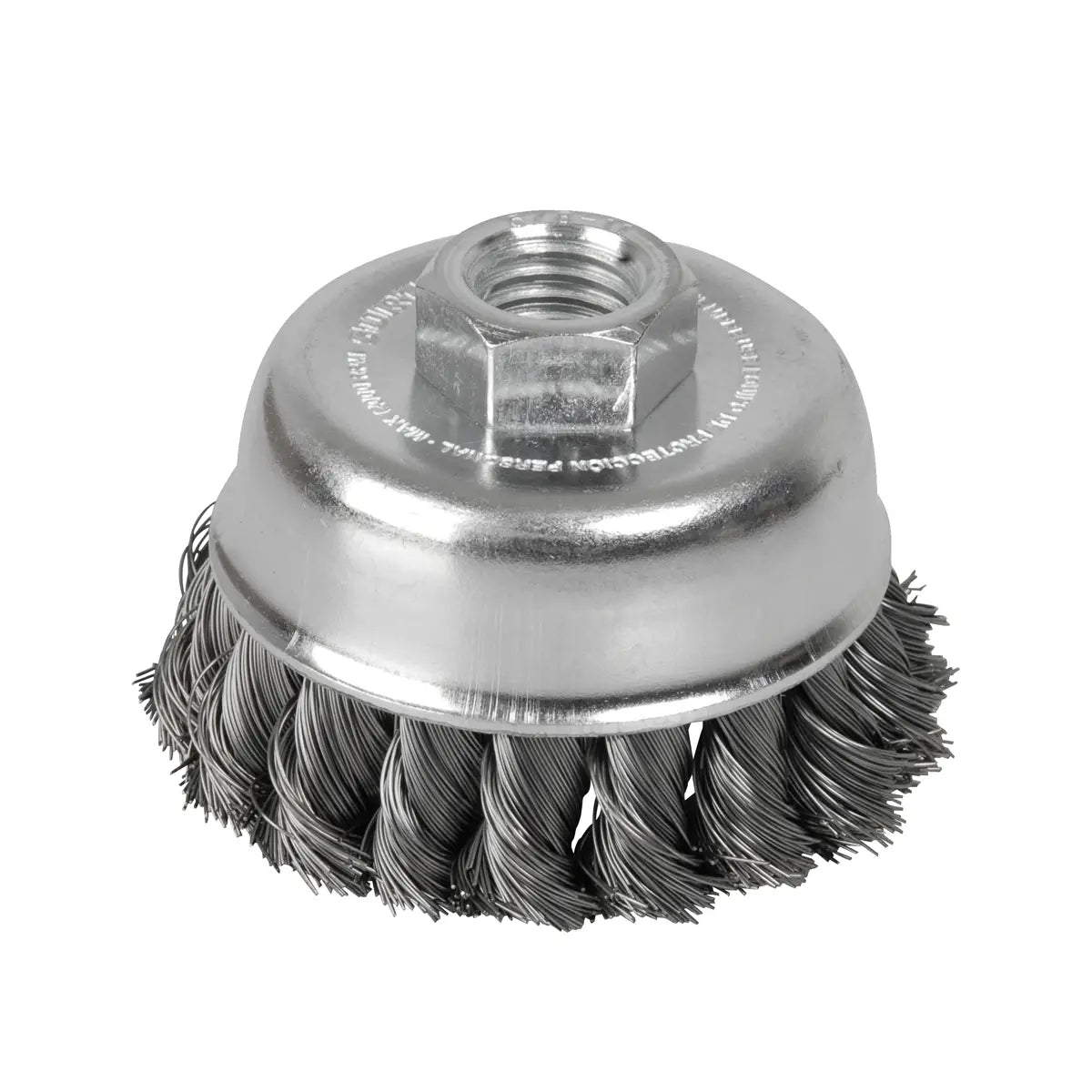 CEPILLO COPA ALAMBRE ENTORCHADO 3" X ROSCA 5/8-11 (0.35MM)
