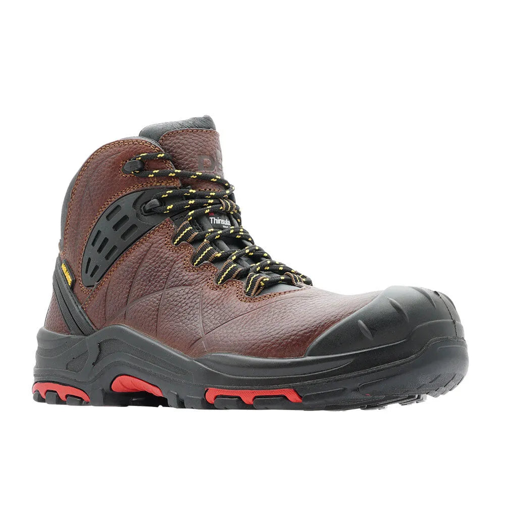 BOTA DE SEGURIDAD MODELO MONTEGO COLOR CAFE