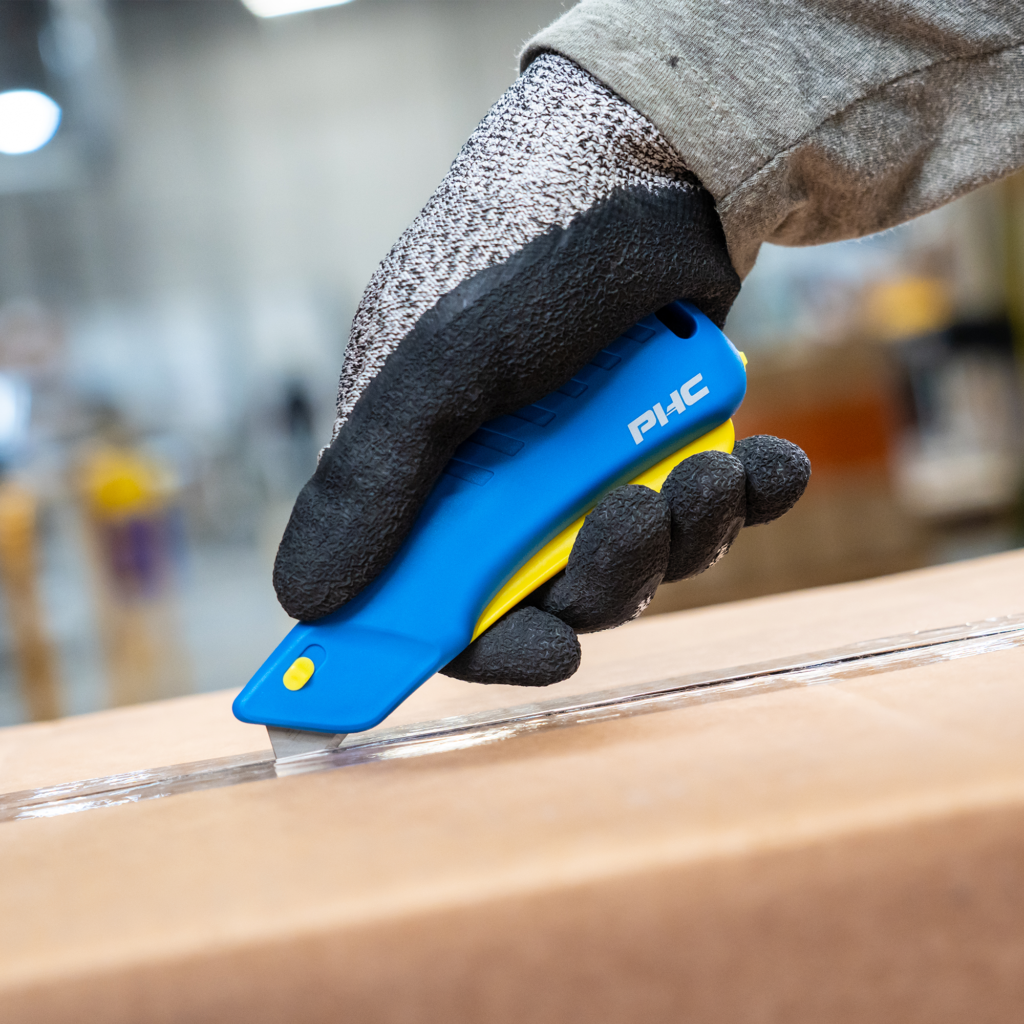 CUCHILLA CARCASA PLASTICA AUTO-RETRACTIL REBEL GATILLO DE APRIETE