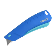 CUCHILLA CARCASA PLASTICA SMART AUTO-RETRACTIL REBEL GATILLO DE APRIETE