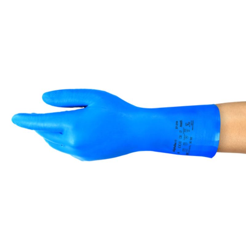 GUANTE DE NITRILO ALPHATEC SIN SOPORTE DE 13“ (PAR)