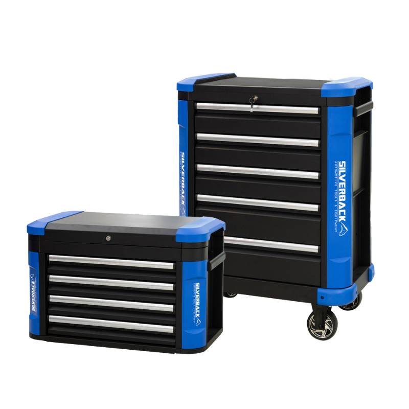 COMBO CAJA PARA HERRAMIENTAS CON 5 GAVETAS + CAJA PORTATIL DE 4 GAVETAS