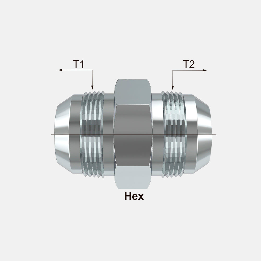H842-FS ADAPTADOR UNIÓN MACHO RECTO JIC 37º