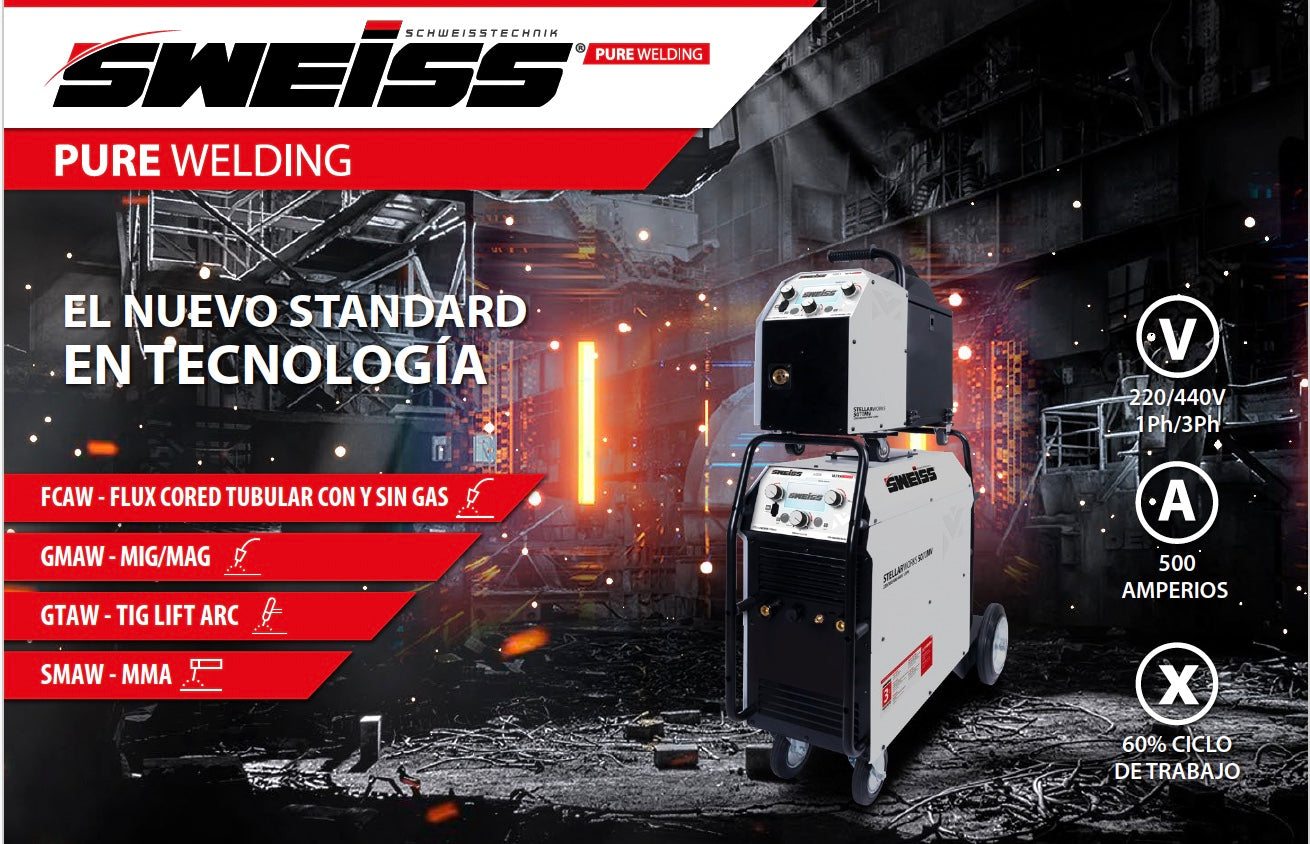 EQUIPO PARA SOLDAR 500AM MULTIPROCESO MMA/MIG/TIG REF. AIRE