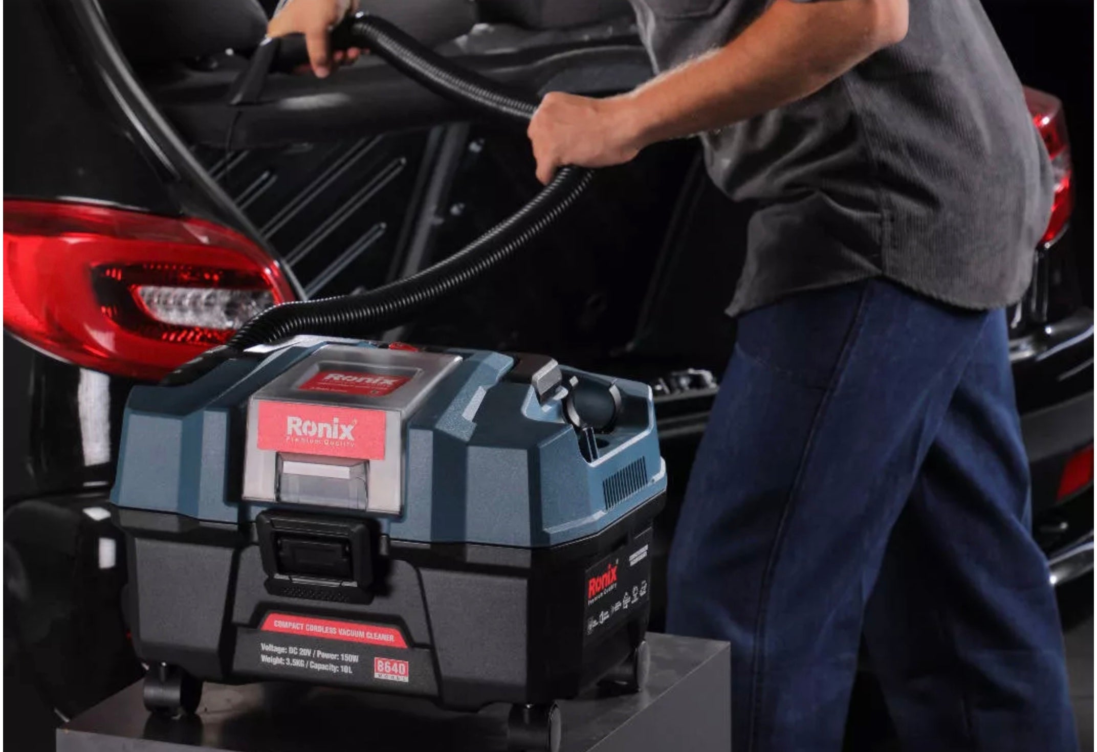 ASPIRADORA INALAMBRICA DE 15L, 20V EN KIT