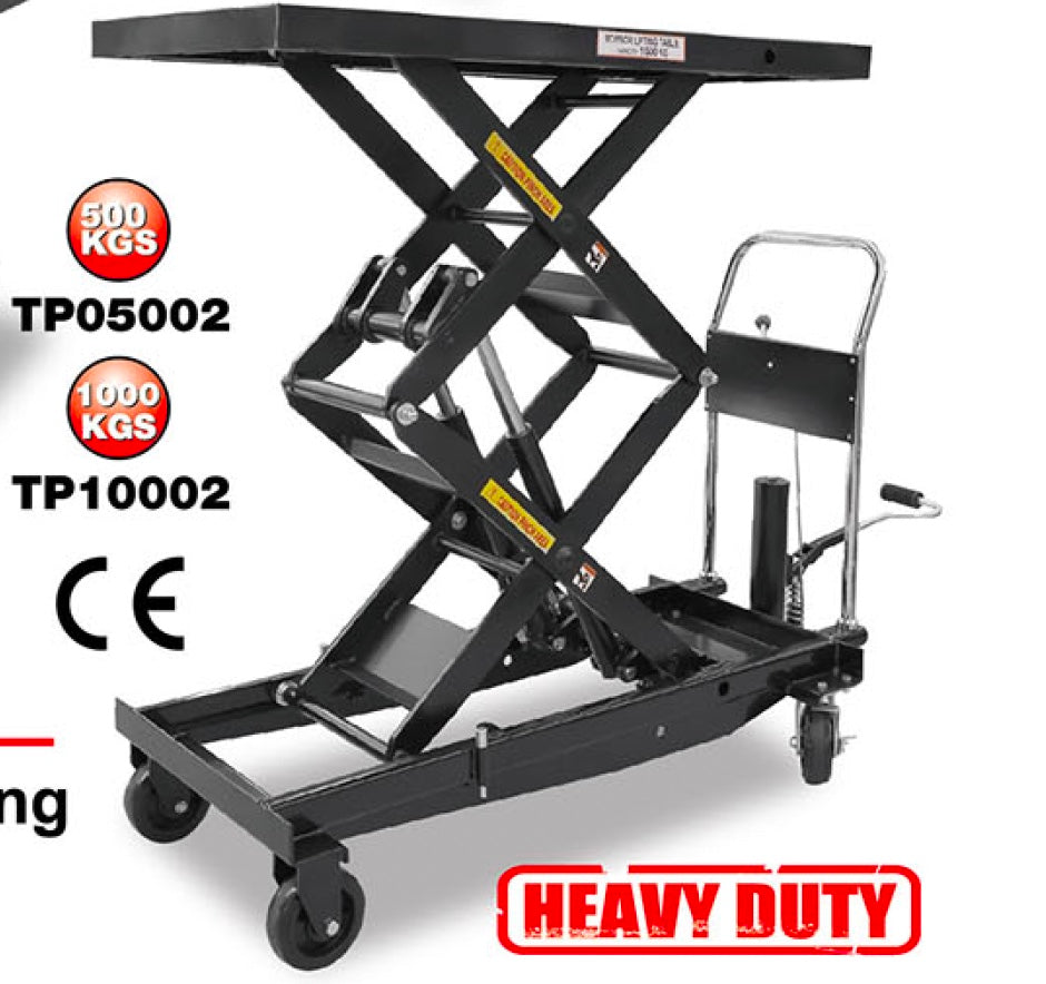 PLATAFORMA HIDRAULICA DOBLE TIJERA 1TON