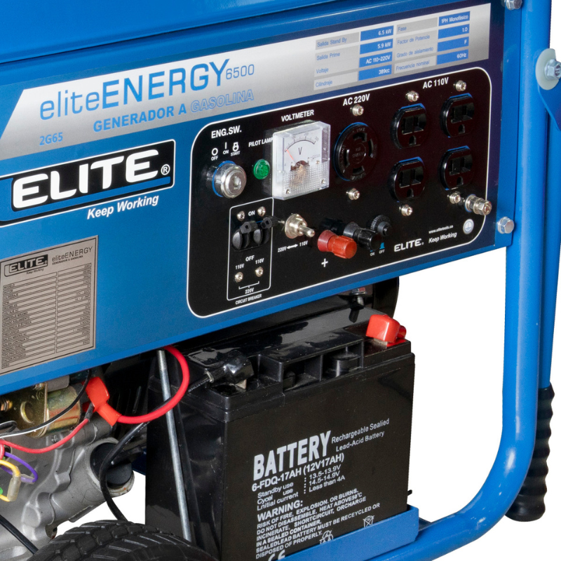 GENERADOR PORTATIL GASOLINA 6.5KW 120-240V 60Hz 1PH