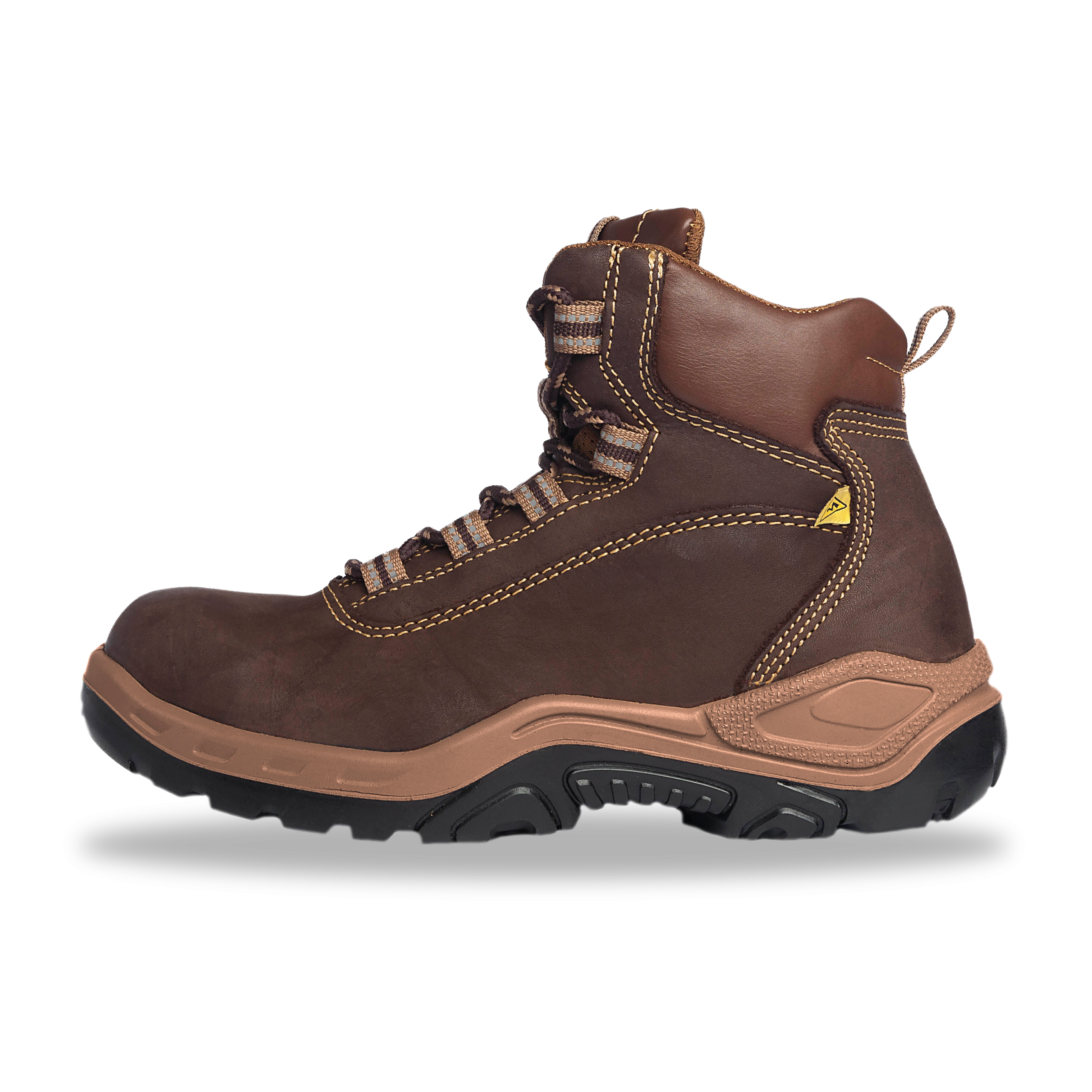 BOTA DE SEGURIDAD SICURA MODELO 537 COLOR CAFÉ