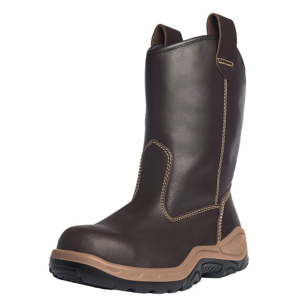 BOTA DE SEGURIDAD SICURA MODELO 683 SOLDADOR COLOR CAFÉ