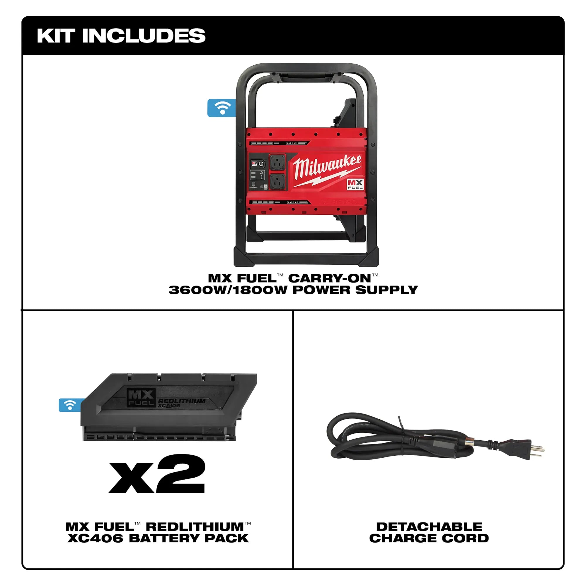 FUENTE DE PODER PORTÁTIL  MX FUEL™ CARRY-ON™  3,600W/1,800W
