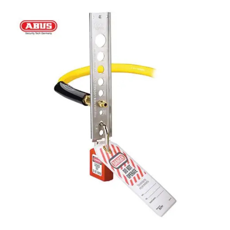 DISPOSITIVO DE BLOQUEO PARA CONEXIONES DE AIRE COMPRIMIDO