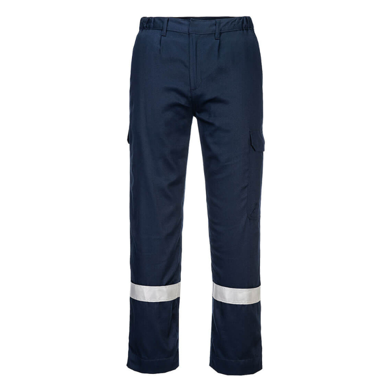 PANTALÓN LIGERO MODELO FR412 RESISTENTE A LA LLAMA Y ANTIESTÁTICO AZUL MARINO