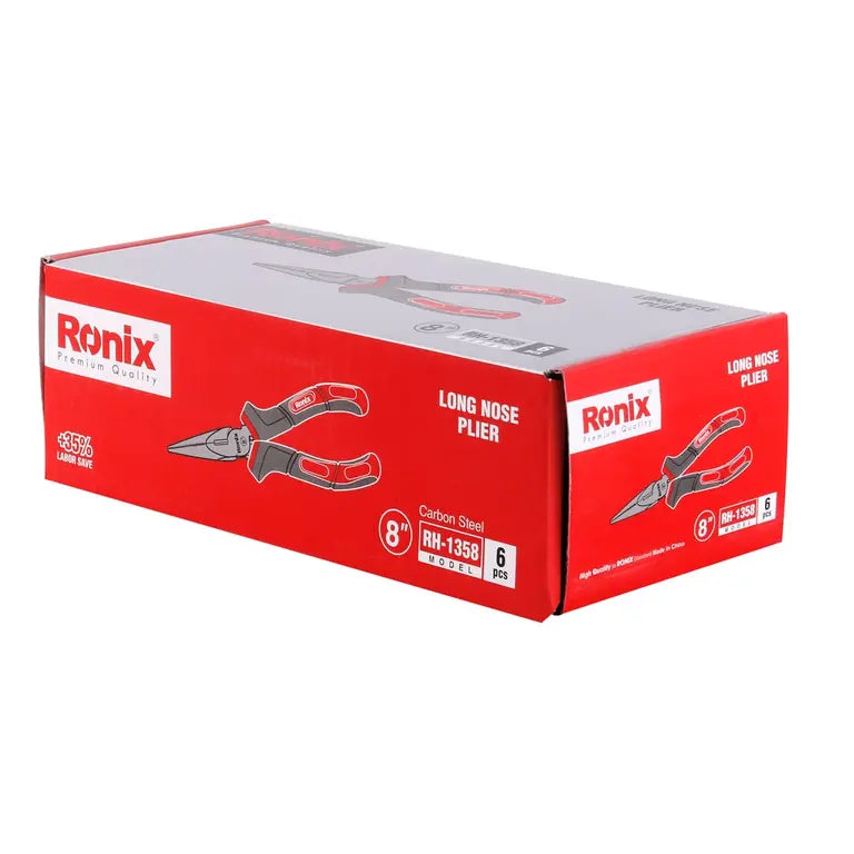 ALICATE PUNTA LARGA ACERO AL CARBONO 8"