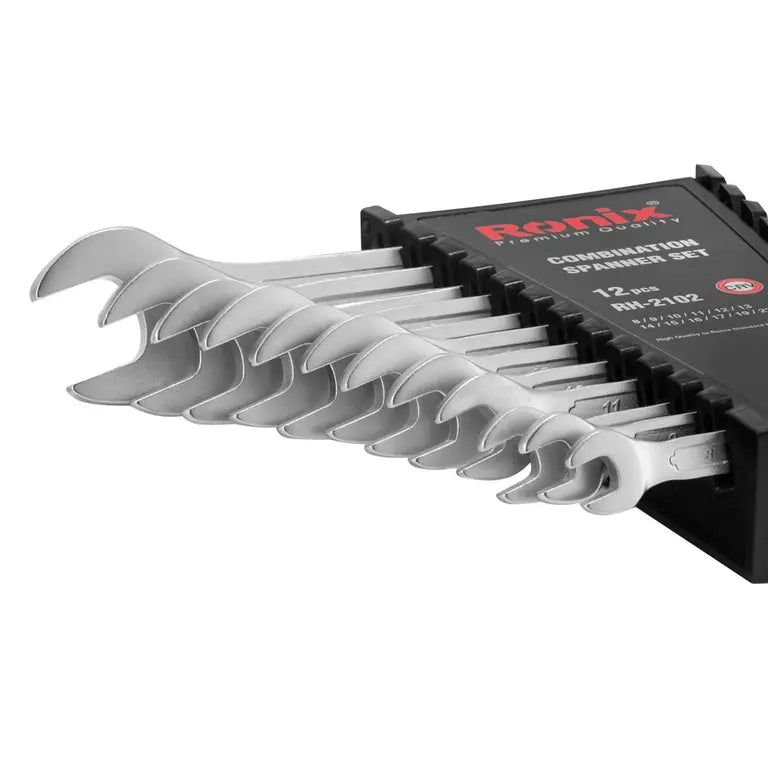 SET DE LLAVES COMBINADAS MM CON RACK DE PLASTICO 12PZS MM