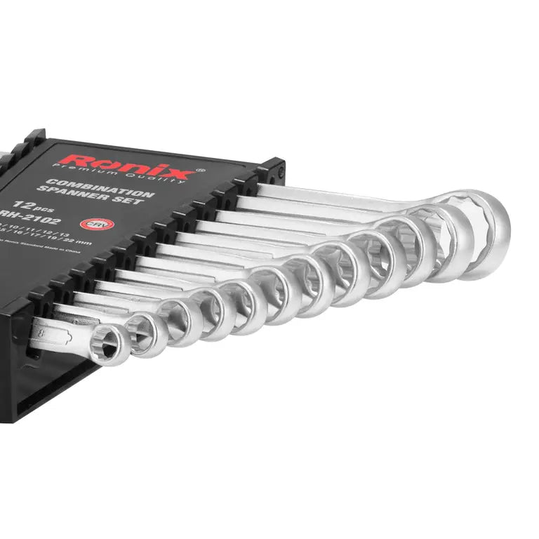 SET DE LLAVES COMBINADAS MM CON RACK DE PLASTICO 12PZS MM