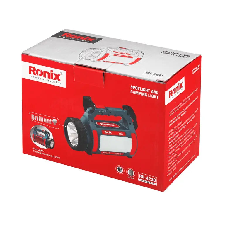 LINTERNA SPOT CON LUZ PARA ACAMPAR DE 300 LUMENS
