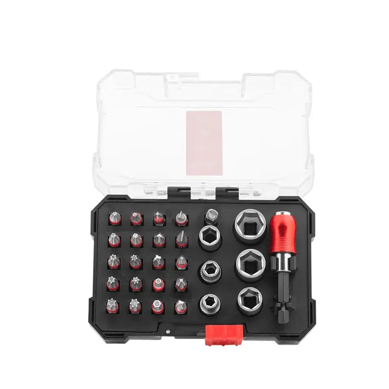 JUEGO DE PUNTAS DE DESTORNILLADOR Y SOCKETS (29 PIEZAS)