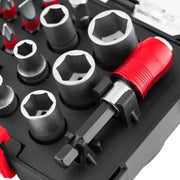 JUEGO DE PUNTAS DE DESTORNILLADOR Y SOCKETS (29 PIEZAS)