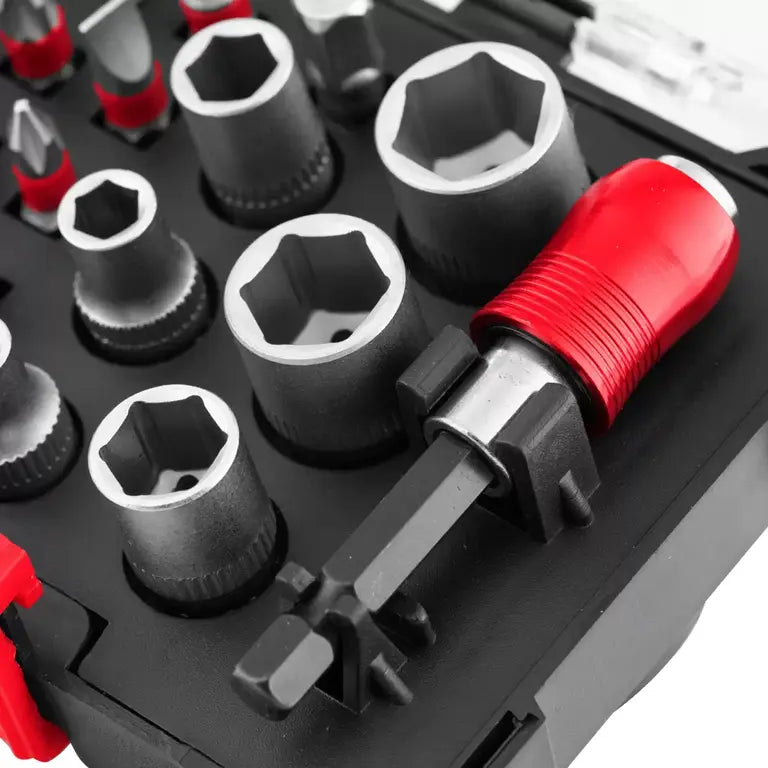 JUEGO DE PUNTAS DE DESTORNILLADOR Y SOCKETS (29 PIEZAS)