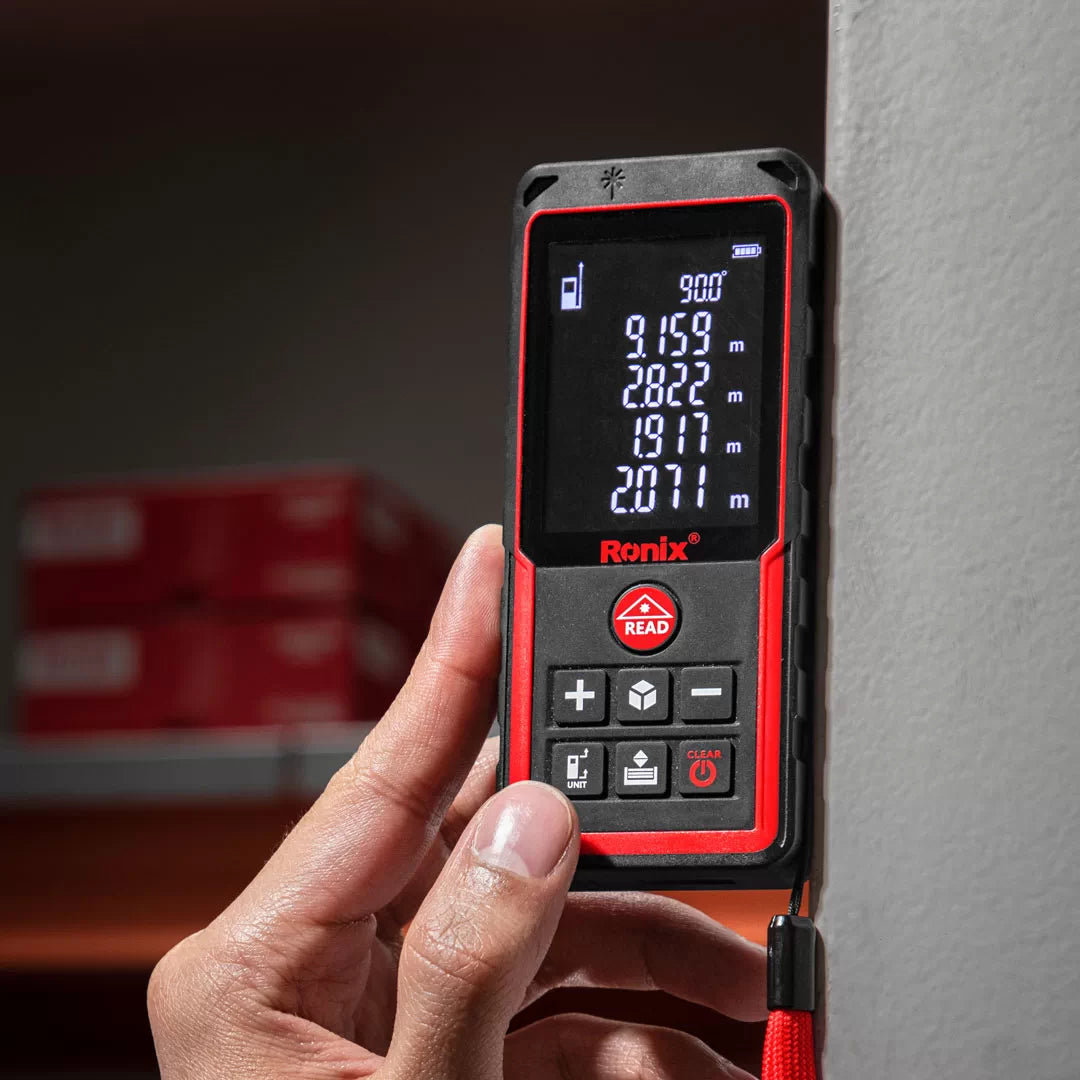 MEDIDOR LÁSER SENSOR ANGLAR INTEGRADO 100M