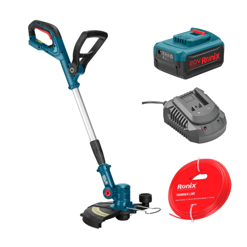 COMBO DESBROZADORA + HILO DE DESBROZADORA 3.0MM + CARGADOR RAPIDO + BATERIA RECARGABLE