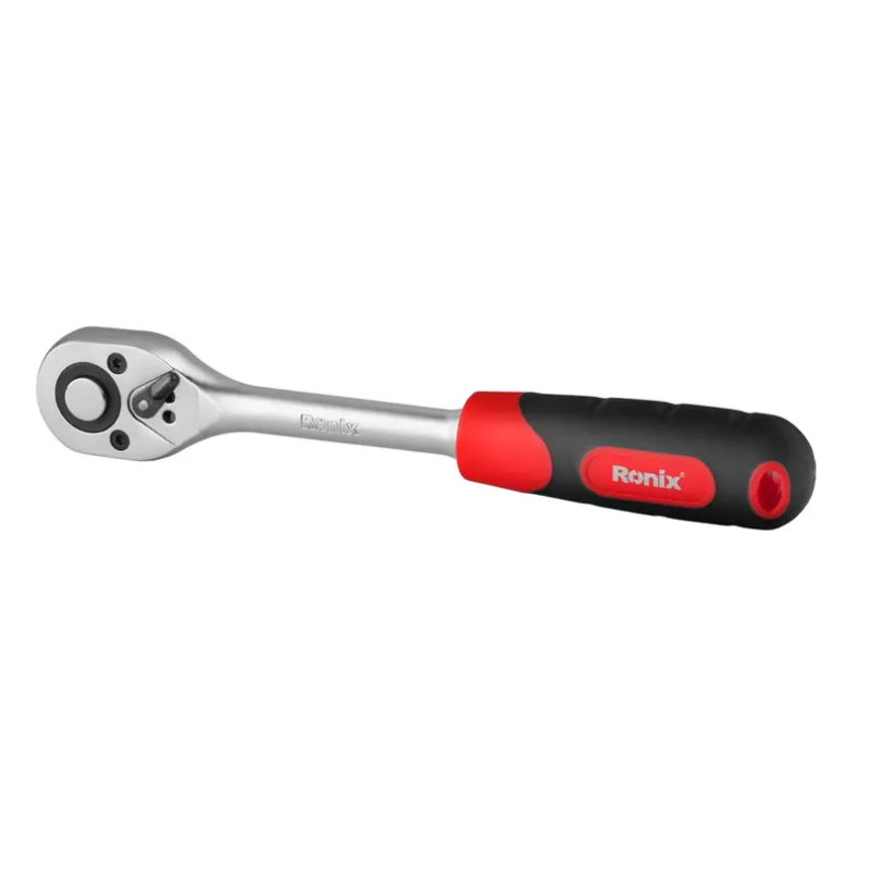 RATCHET CURVO MANGO ACOLCHADO 1/2" 72 DIENTES