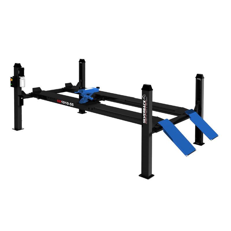 ELEVADOR DE 4 POSTES CAPACIDAD 5500KG (12,126 LBS) C/ROLLING JACK