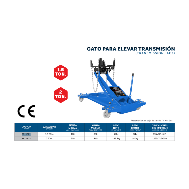 GATO DE TRANSMISIÓN 1.5T SILVERBACK