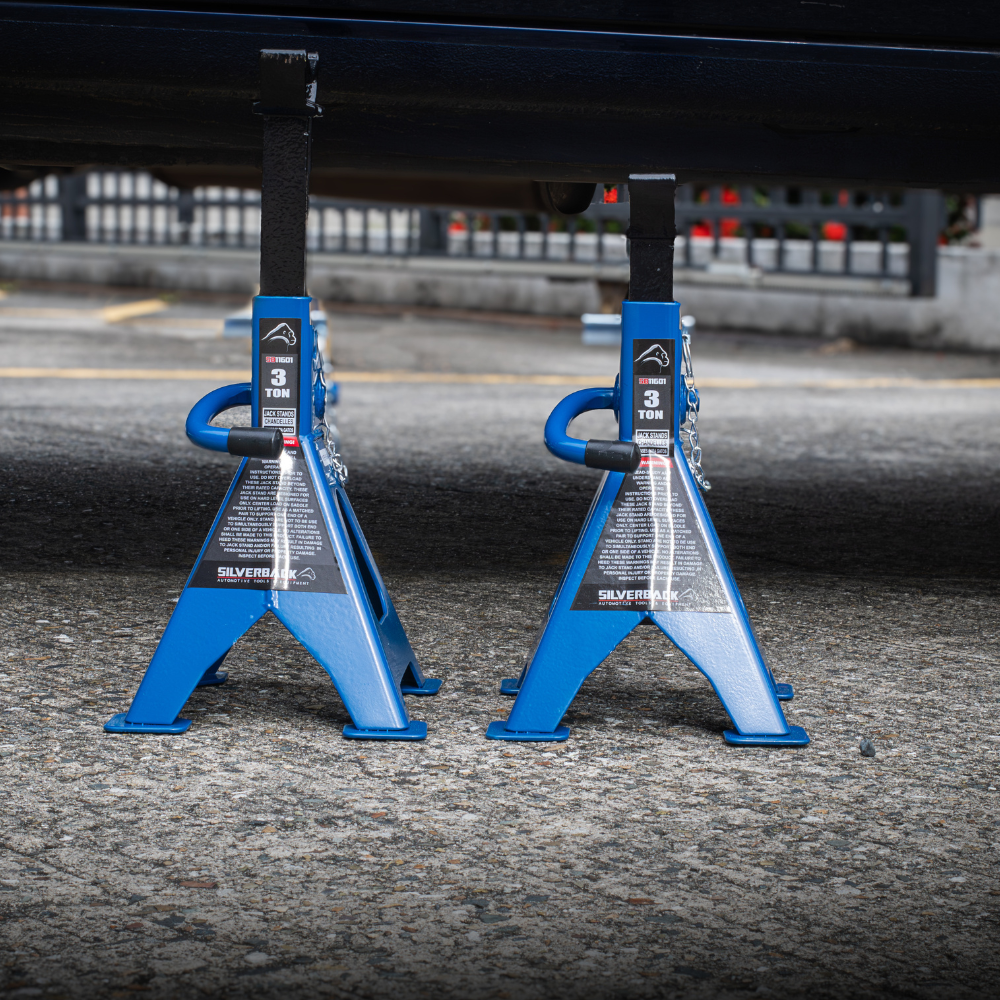 SOPORTE DE TRINQUETE (BURRO) CON RATCHET CON BLOQUEO AUTOMATICO DE 3 TON