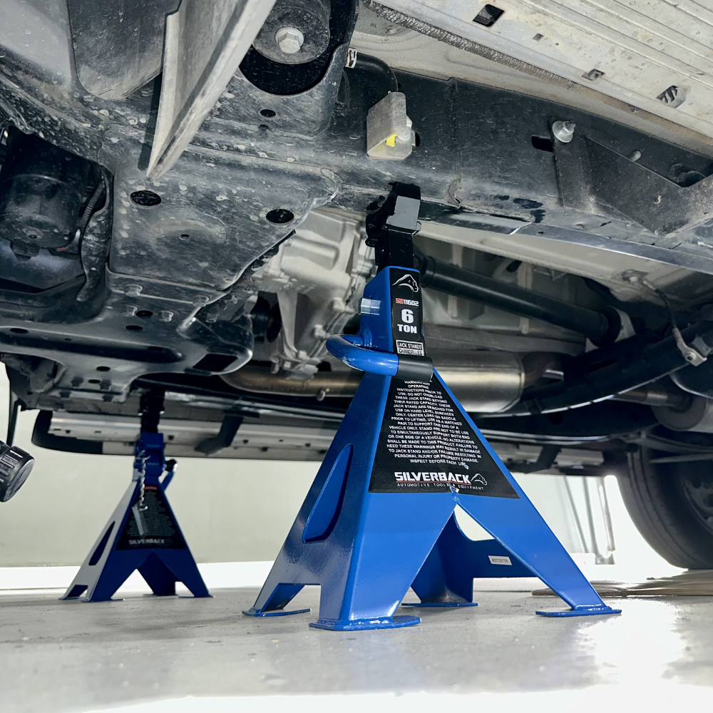 SOPORTE DE TRINQUETE (BURRO) CON RATCHET CON BLOQUEO AUTOMATICO DE 6 TON