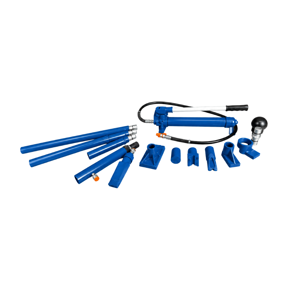 EQUIPO HIDRAULICO PORTATIL CON KIT DE ENDEREZADO CON CAPACIDAD DE 10 TON