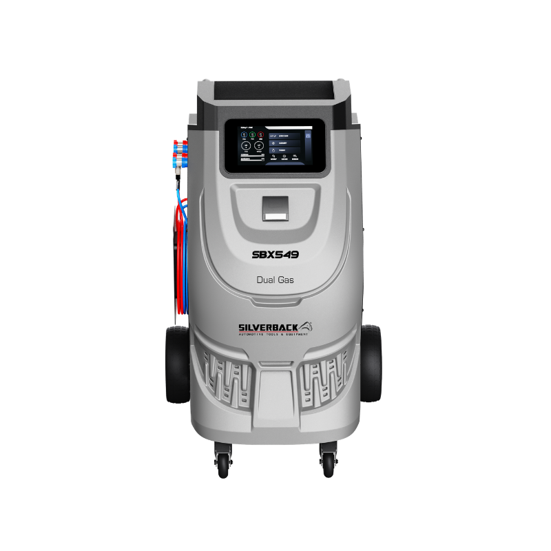 SISTEMA DE MANIPULACIÓN DE REFRIGERANTE PARA A/C DE AUTOMÓVIL - GAS DUAL (R‑134A Y R‑1234YF)