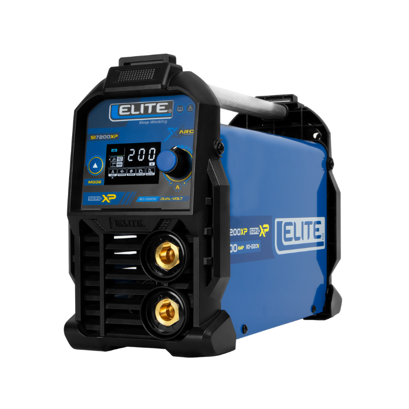 COMBO SOLDADOR INVERSOR ELITE ARC 200XP 110/220V - 200A +ESMERILADORA ANGULAR- 11000 RPM + CARETA