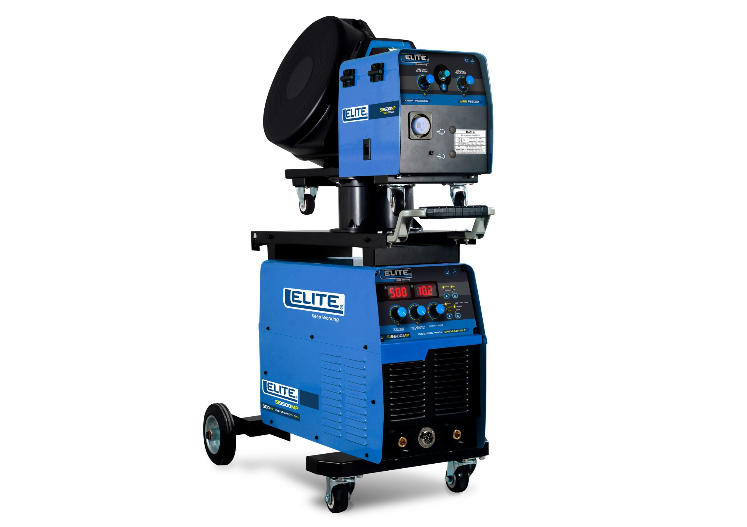SOLDADOR INVERSOR MULTIPROCESOS ELITE MP 500 MIG/MAG/FCAW/MMA 500A 220/380/440V 3PH