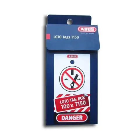 TARJETAS DE LOCKOUT/TAGOUT LARGE (BOX DE 100 UNIDADES)