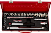JUEGO DE DADOS FITS-ALL 1/2 DR. 8-32MM (5/16-1-1/4) 26PZS