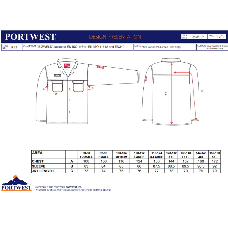 CHAQUETA BIZWELD COLOR AZUL MARINO