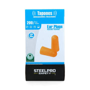 TAPONES AUDITIVOS DE ESPUMA  SIN CORDÓN (CAJA DE 200 PARES)