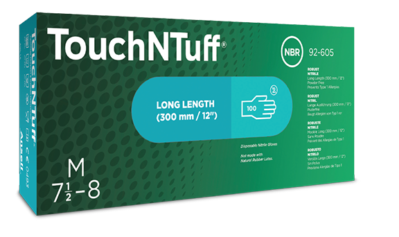 BOX - GUANTE DE RESISTENCIA QUÍMICA NITRILO GRN L PK100