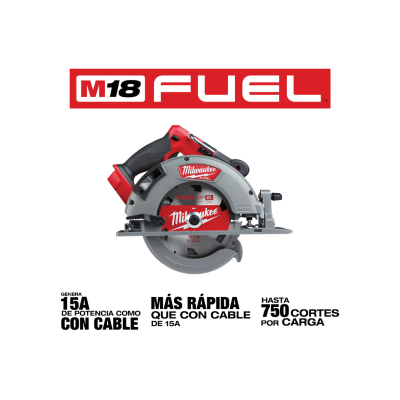 SIERRA CIRCULAR INALAMBRICA M18 FUEL (HERRAMIENTA SOLA)