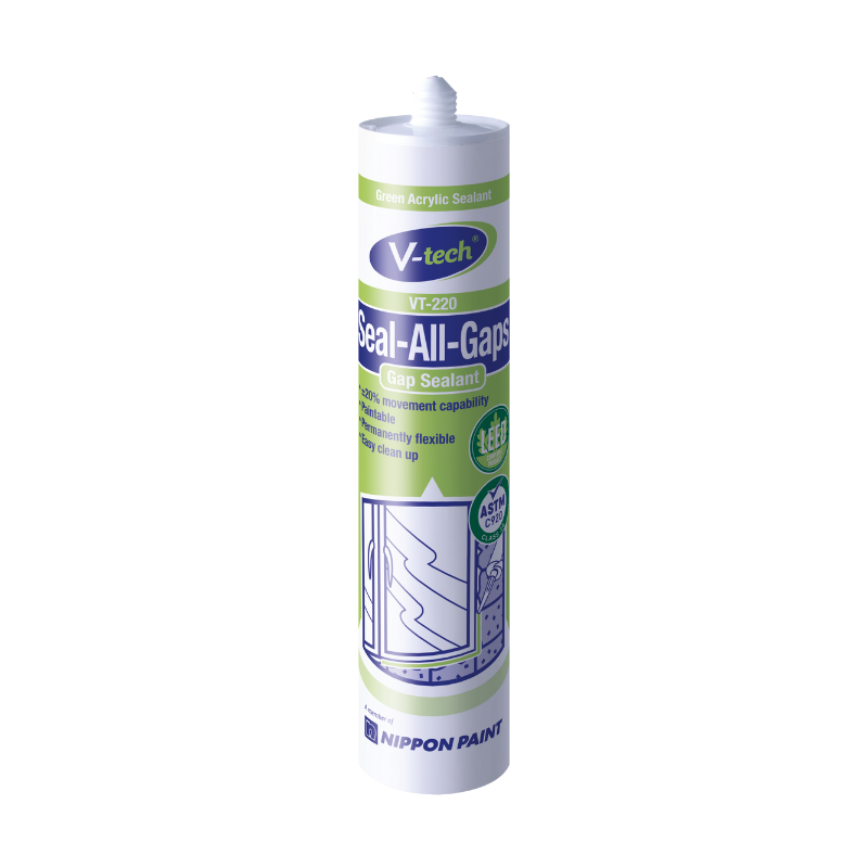 SELLADOR ACRILICO PARA JUNTAS Y GRIETAS BLANCO 450GM
