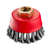 CEPILLO COPA ALAMBRE ENTORCHADO 4" X ROSCA 5/8" / 14MM 0,50MM TZ100 MTF ACC050 Z22V 6/48