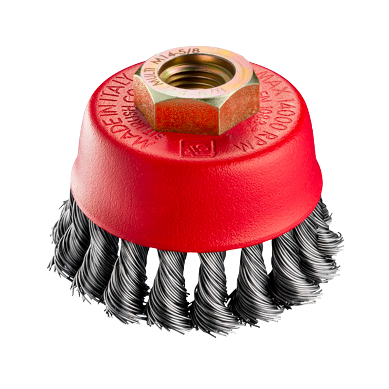 CEPILLO COPA ALAMBRE ENTORCHADO 3" X ROSCA 5/8" / 14MM 0,50MM TZ70 MTF ACC050 Z18V 12/48