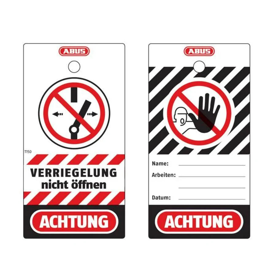 TARJETAS DE LOCKOUT/TAGOUT LARGE (BOX DE 100 UNIDADES)