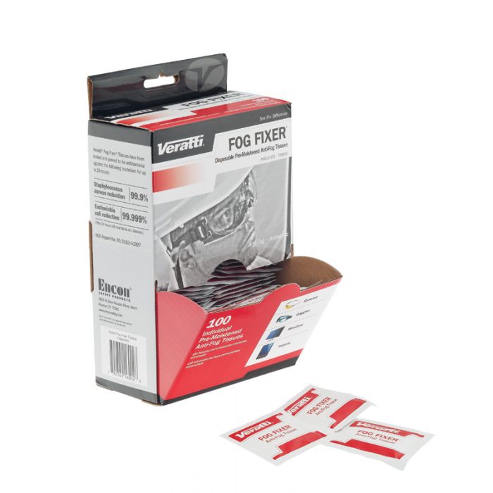 VERATTI® TOALLITAS LIMPIADORAS Y ANTI-EMPAÑO (CAJA DE 100 UNIDADES)
